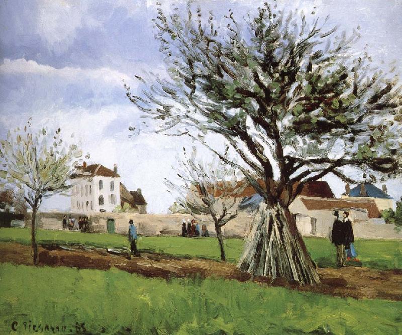 Camille Pissarro Pang map of apple Schwarz oil painting image